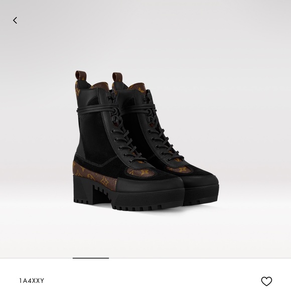 Authentic LouisVuitton Laureate Platform Desert Boot, Black 37.5, VGUC - Picture 10 of 16